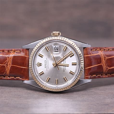 rolex blnr leather strap|rolex datejust on leather strap.